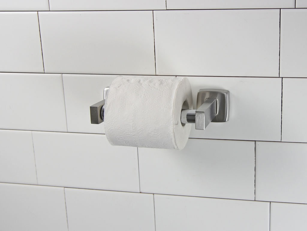 Distributeur de papier toilette simple montage en surface acier inoxydable brossé