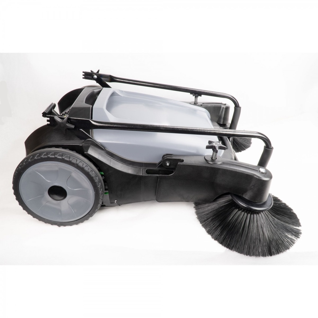 Balai mécanique 28" 2 brosses capacité de 10.5 Gal.