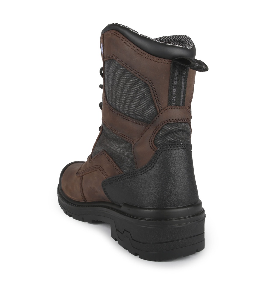 Pro-ice, Bottes de travail 8'' isolées. Semelle 4Grip 4Ice (Brun)