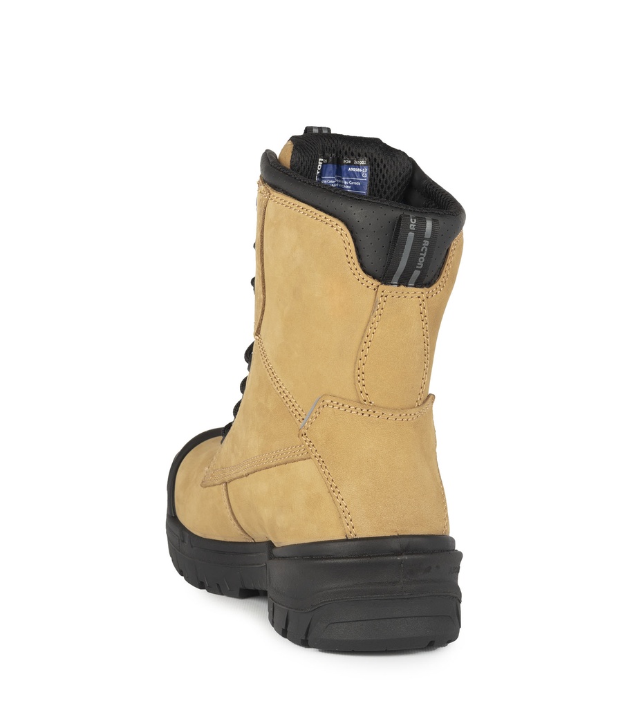 G3M, Bottes de travail 8" en nubuck. Semelle antidérapante 4Grip (Tan)