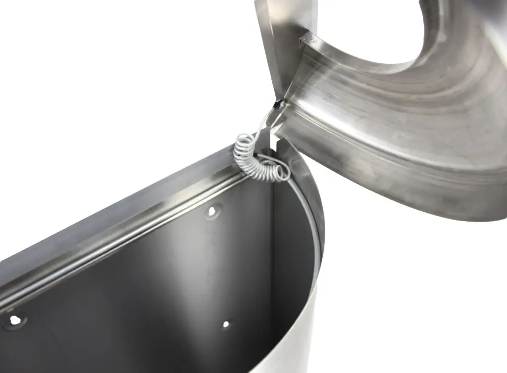Frost code 312-S Stainless Steel Waste Receptacle Open View.webp