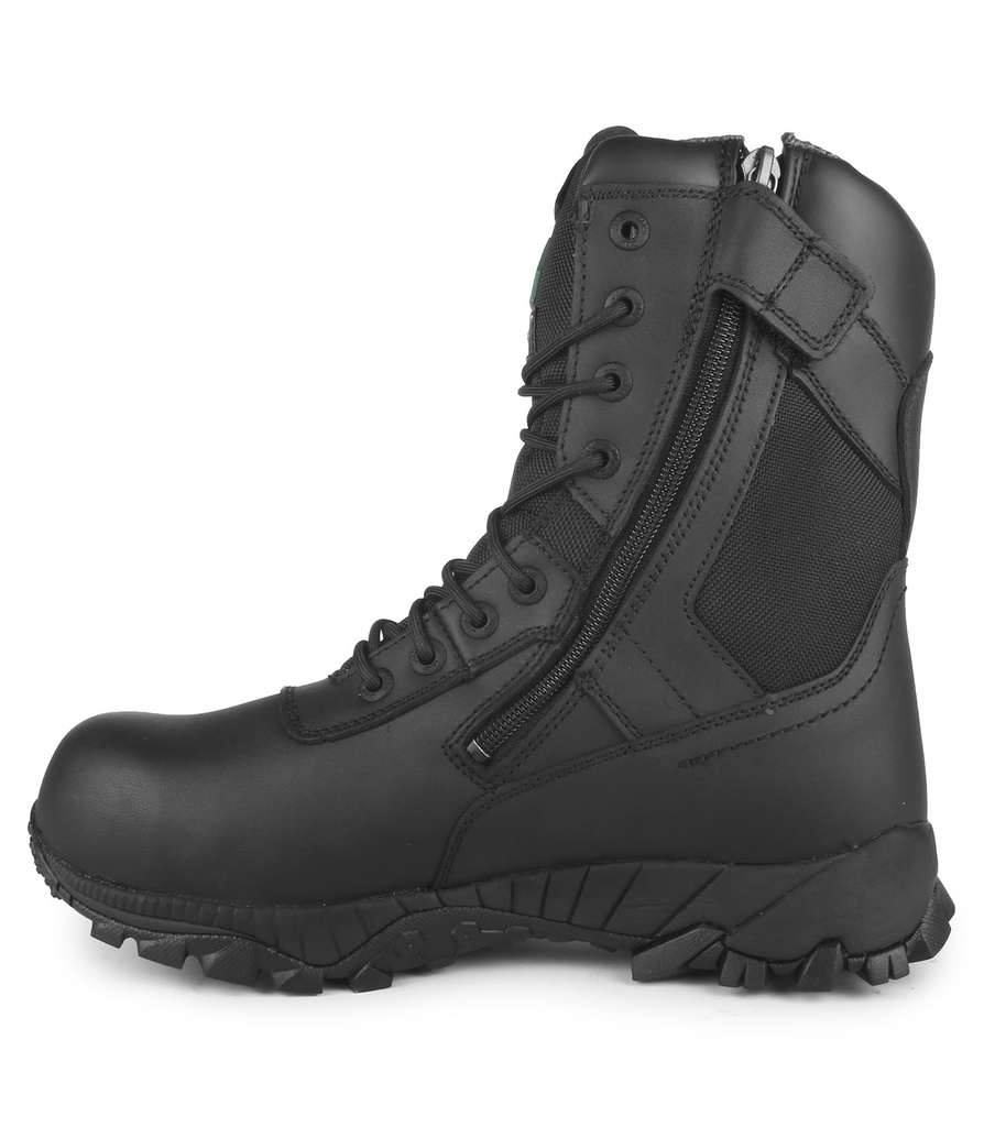 Tactik Bottes de sécurité 8" pour services d'urgence en cuir et nylon noir /Pr