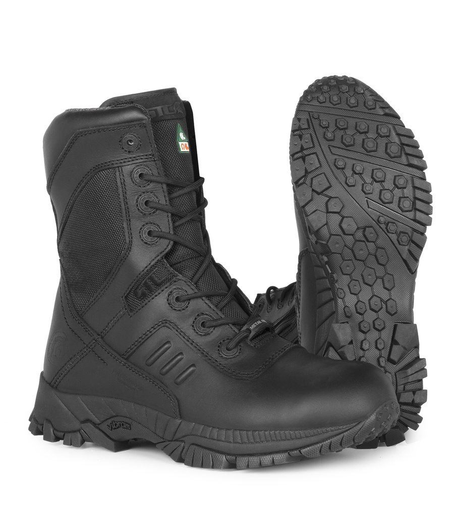 Tactik Bottes de sécurité 8" pour services d'urgence en cuir et nylon noir /Pr