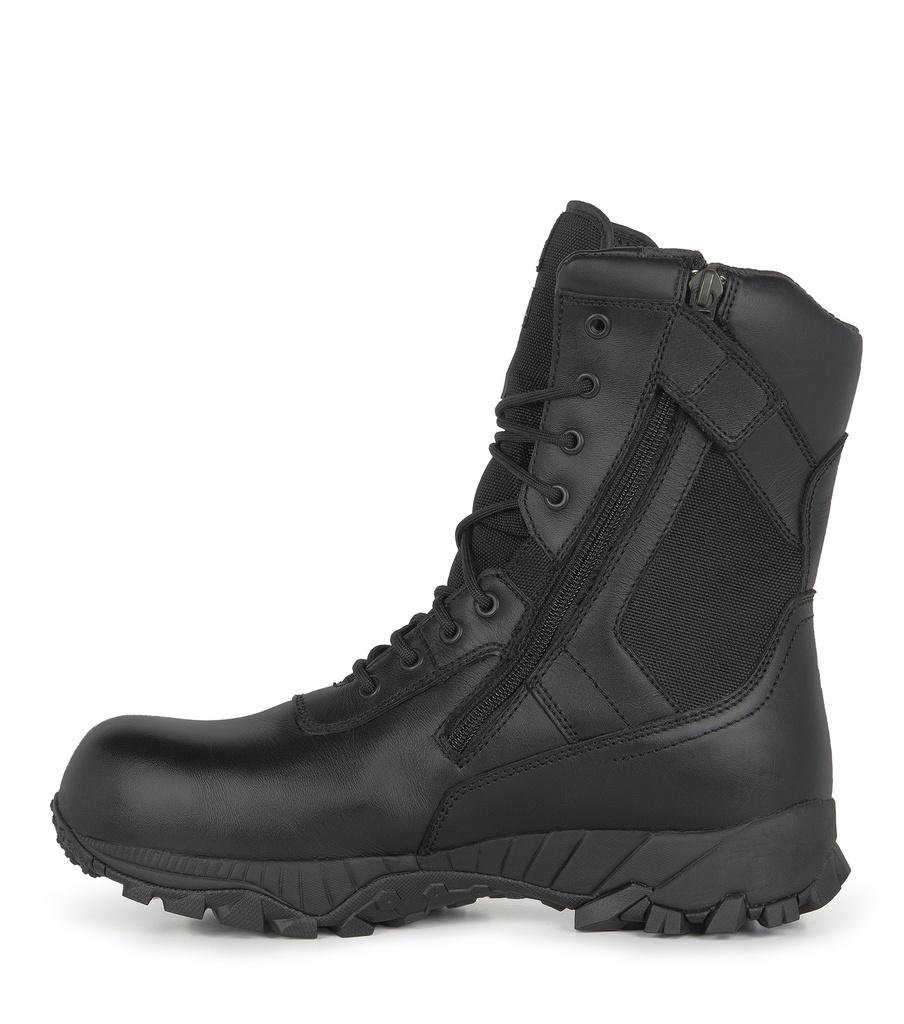 Tactik Bottes de sécurité 8" pour services d'urgence en cuir et nylon noir /Pr