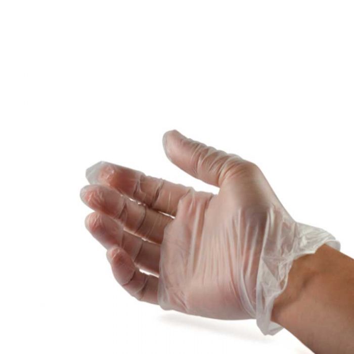 Gants jetables en vinyle givré sans poudre très-grand 100/Bte