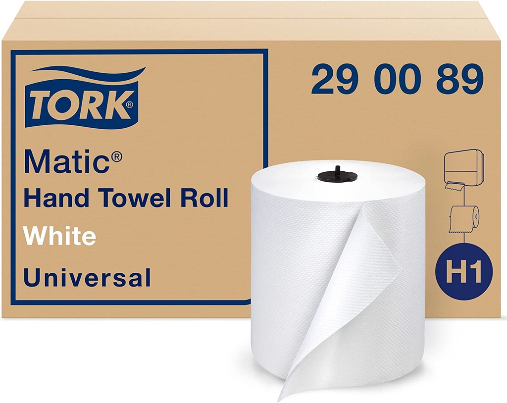 Tork Advanced Papier à mains blanc EcoLogo en rouleau de 700' 6 /Cs