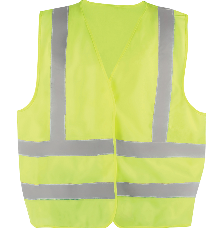 Veste de sécurité DynamicMC, Jaune lime haute visibilité, T-Grand, Polyester, CSA Z96 classe 2 - niveau 2x-large
