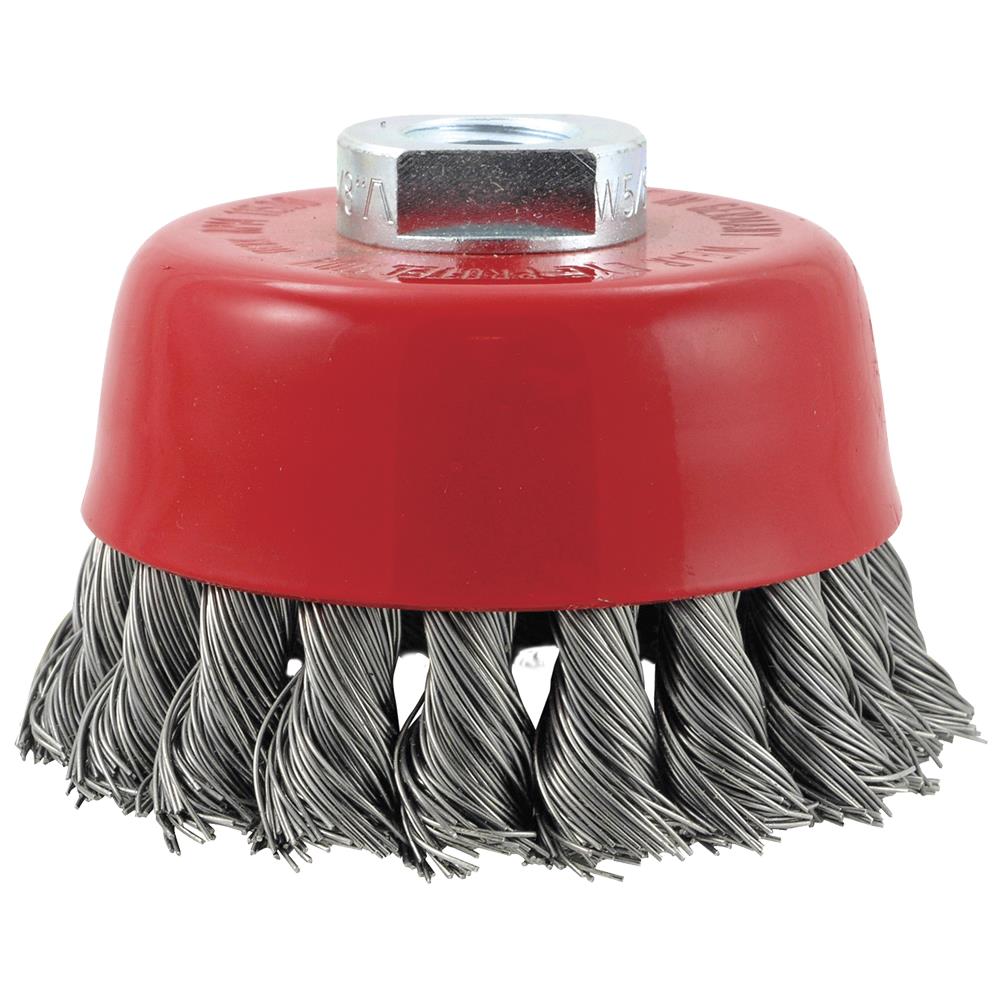 3 x 5/8-11NC Brosse boisseau à fil noué - Haut rendement