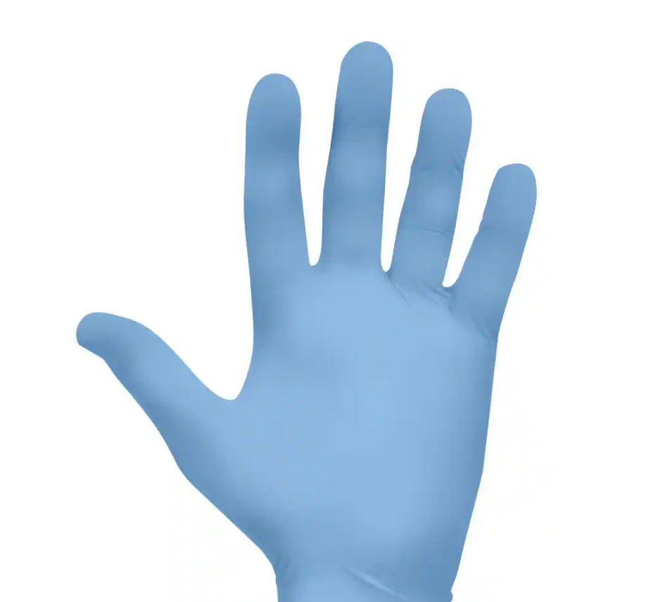N-Dex Plus Gants jetables en nitrile bleu 8 mil 9.5" non-poudrés large 50 /Bte
