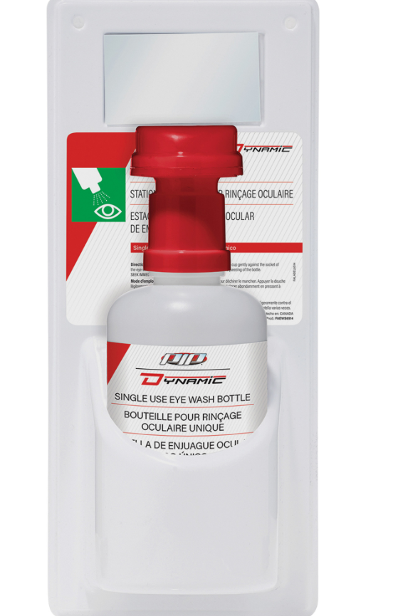 Douche oculaire à utilisation unique avec solution isotonique DynamicMC, Simple