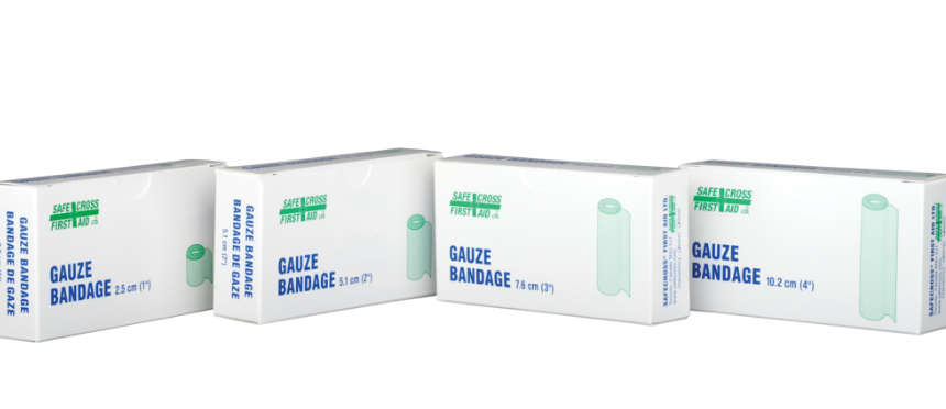 Rouleaux de gaze de coton 2" x 15' 4/Bte
