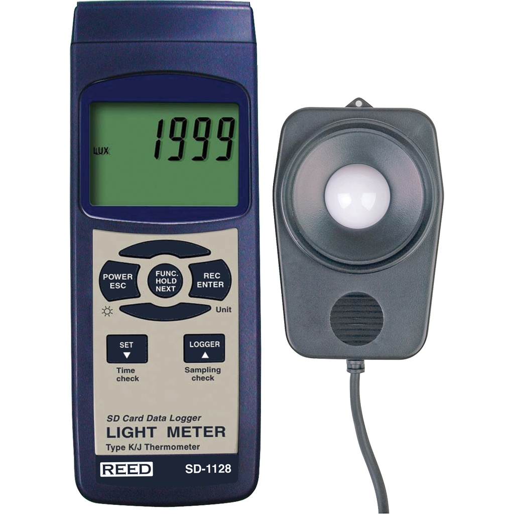 Luxmètre 2000/20000/100000 lux à enregistrement des données