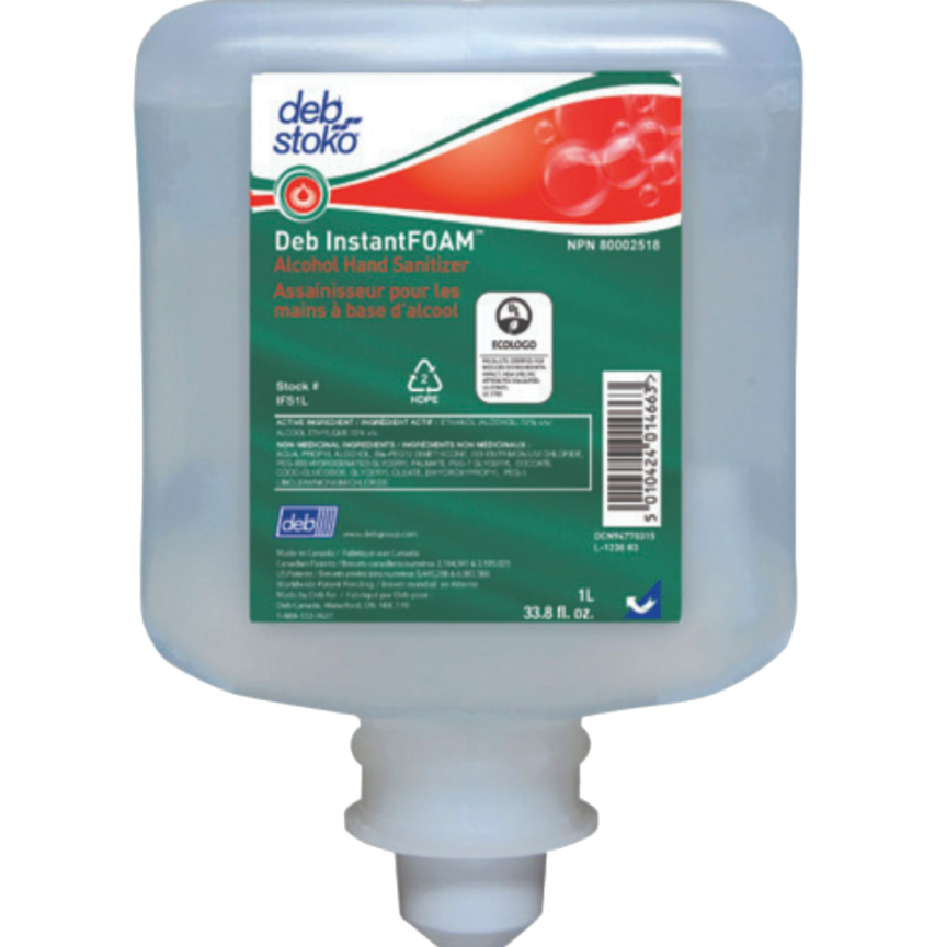 InstantFOAM Antiseptique instantané pour les mains à base d’alcool 1L pour distributrice manuelle