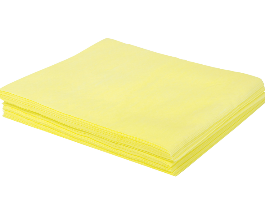 Chiffons à poussière jaune traités à l'huile 24" x 24" 10/Pqt