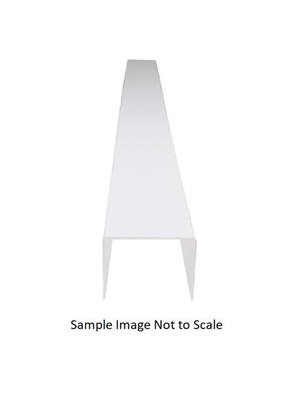 Lentille enveloppante en acrylique clair K12 7-3/4" x 2-3/4" x 47-1/4"