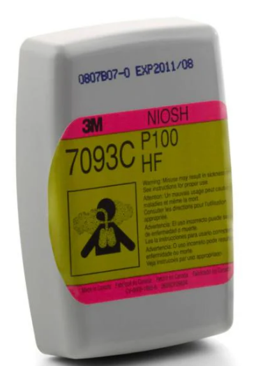 Filtre à particules P100 Gaz Acide/Vapeur 2/Pqt