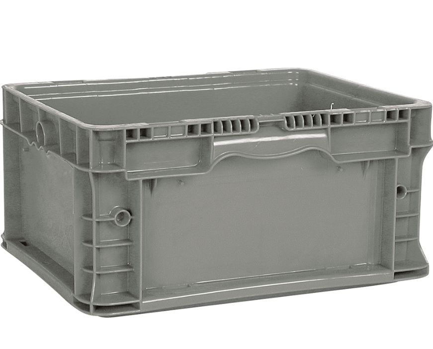 StakPak Contenant d'expédition en PEHD gris 15" x 12" x 9-1/2"