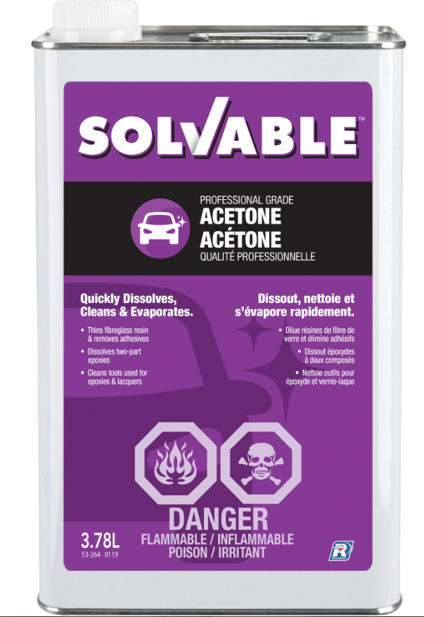 Acétone 3.78L