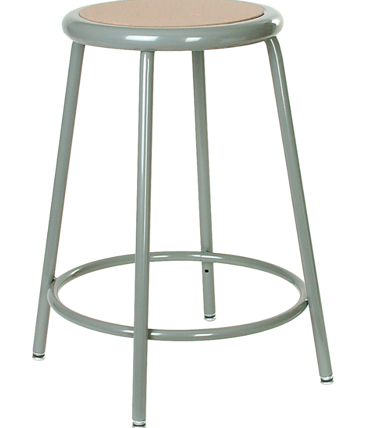 Tabouret stationnaire en acier 24"