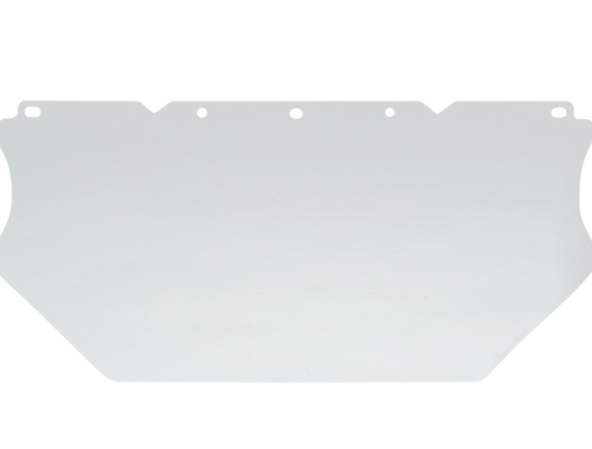 V-Gard® Visor PC for General Purpose, Polycarbonate, Clear Tint, Meets CSA Z94.3/ANSI Z87+