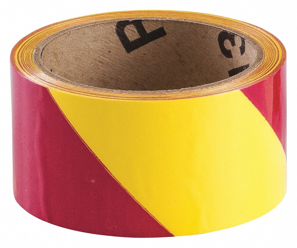 Ruban de marquage en vinyle plastifié magenta et jaune 3" x 54'