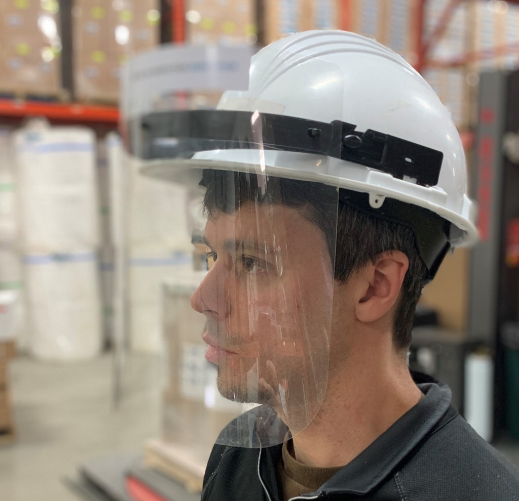 Visière de protection pour casque de construction