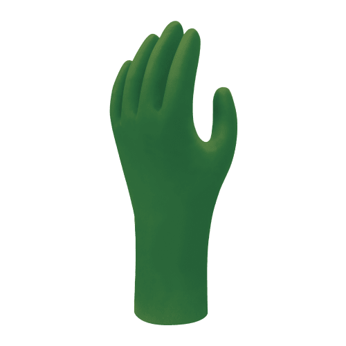 Gants jetables en nitrile vert 4mil non-poudrés x-large 100/Bte