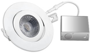 ENCASTRE DEL MINCE ORIENTABLE 4" 10W 750LM 4000K BLANC