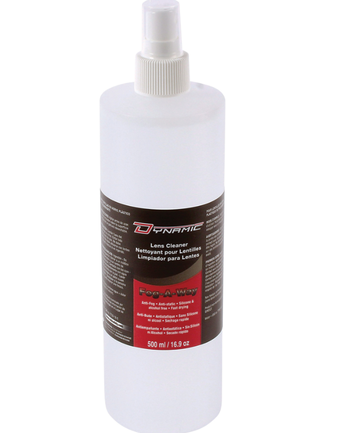 Anti fog lens cleaning solution 500ml with sprayer