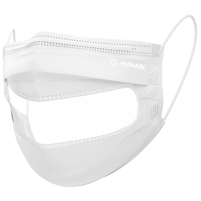 Masque avec fenêtre blanc