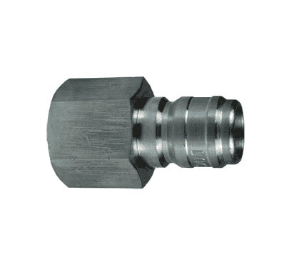 E3F3 Dixon Valve Steel E-Series Quick Disconnect 3/8" Straight-Through Interchange Hydraulic Nipple - 3/8"-18 Female NPTF