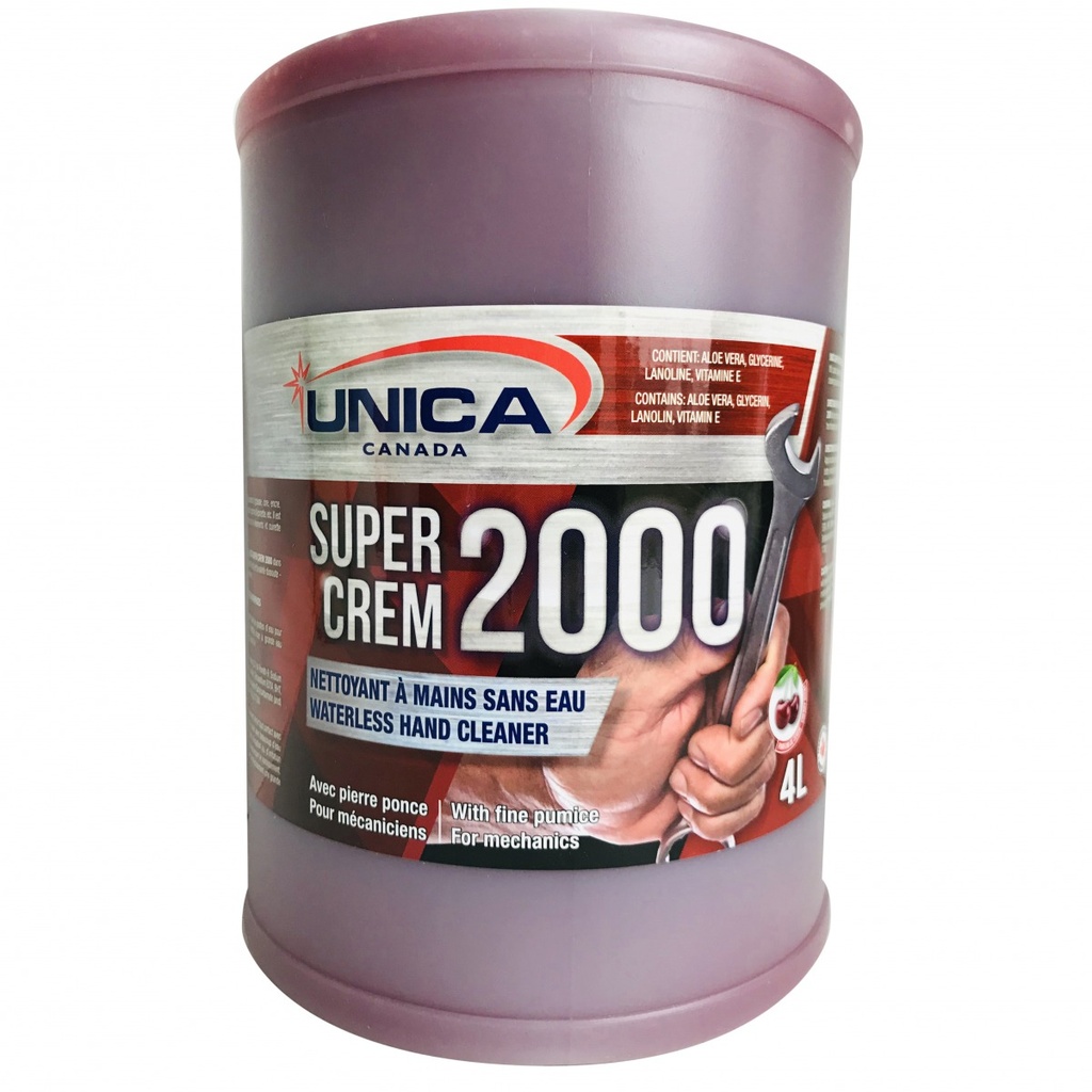 2000-Super Crem, nettoyant à mains à base de solvant 4L