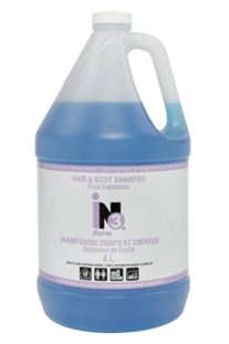 INO DERM 3,SHAMPOOING CORPS ET CHEVEUX, BLEU, 20L