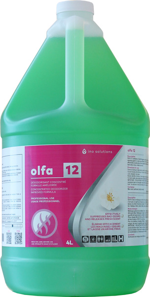 INO olfa 12,  Desodorisant parfum fraicheur rosée de forêt 4 L