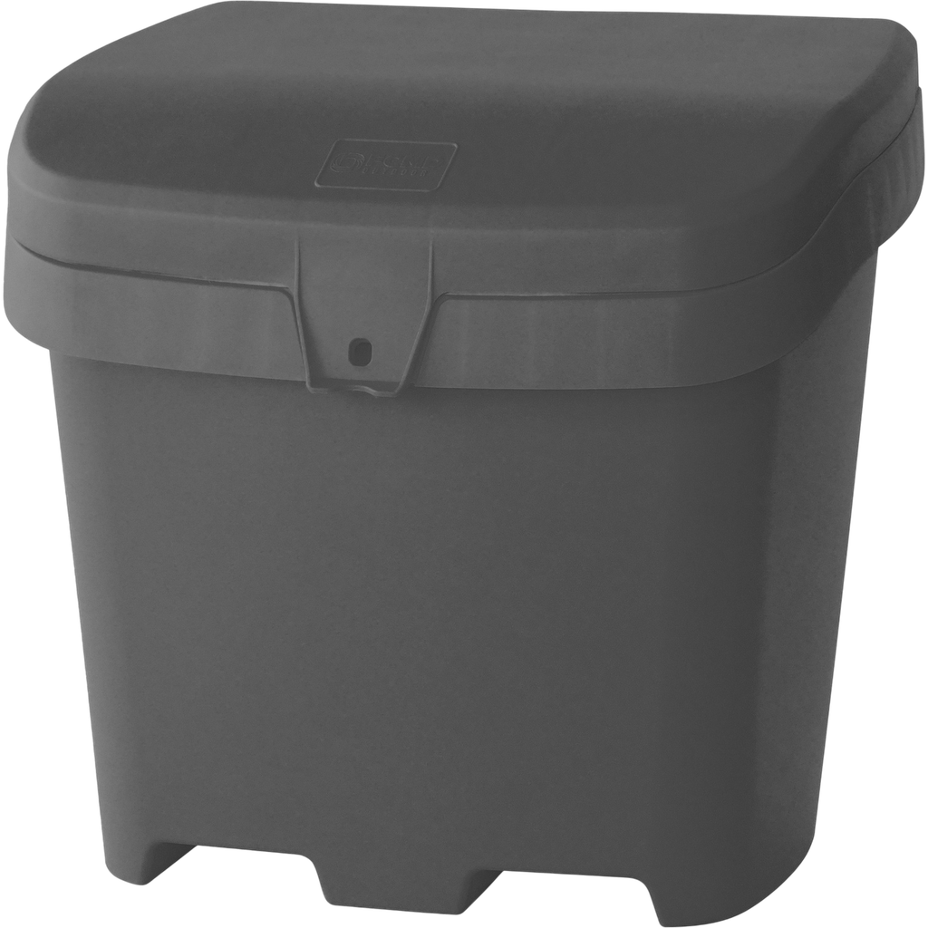 Salt & Sand Container, With Hasp, 21" x 27" x 26", 4.24 cu. ft., Grey