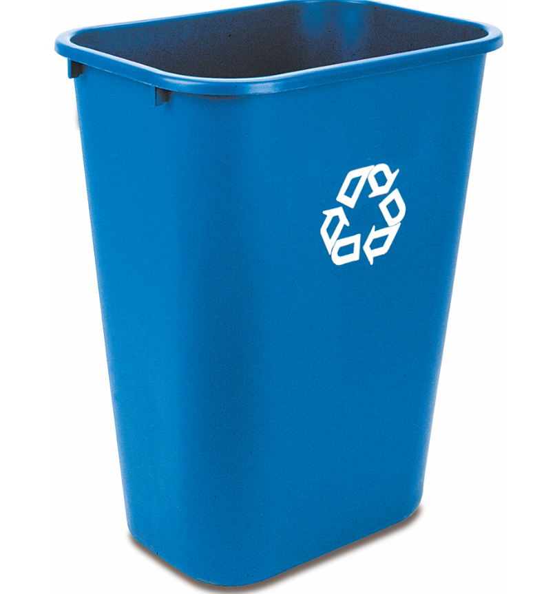 Rubbermaid, Contenant de recyclage, De bureau, Plastique, 41-1/4 pintes US