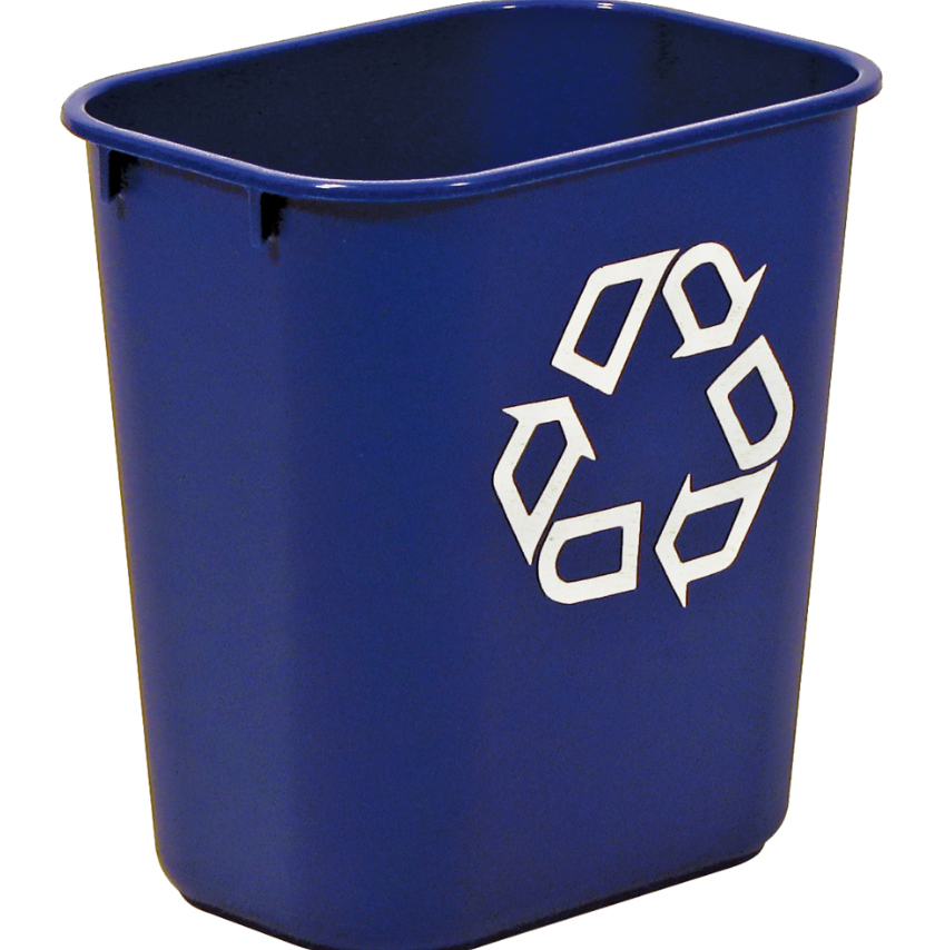 Rubbermaid, Contenant de recyclage, De bureau, Plastique, 13-5/8 pintes US