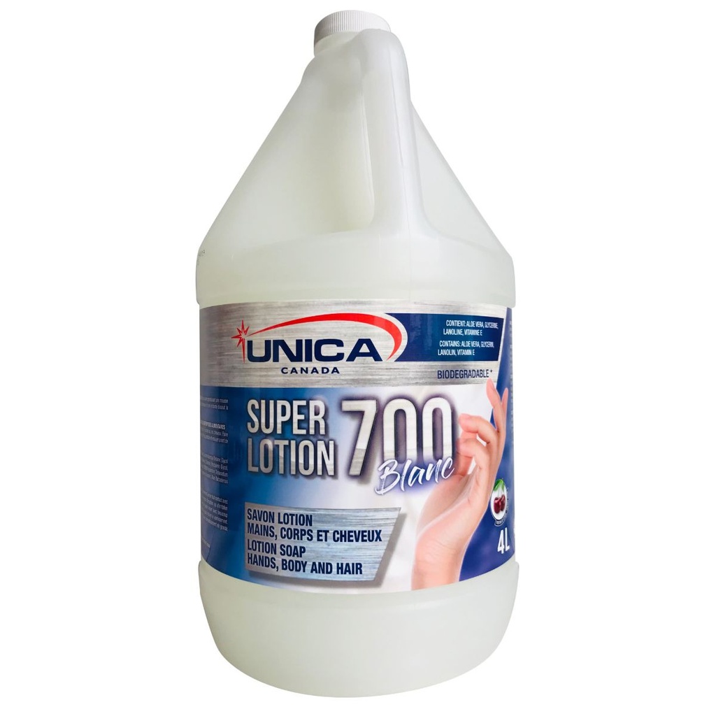 Super lotion 700 Savon lotion blanc perlé odeur de cerises 4L