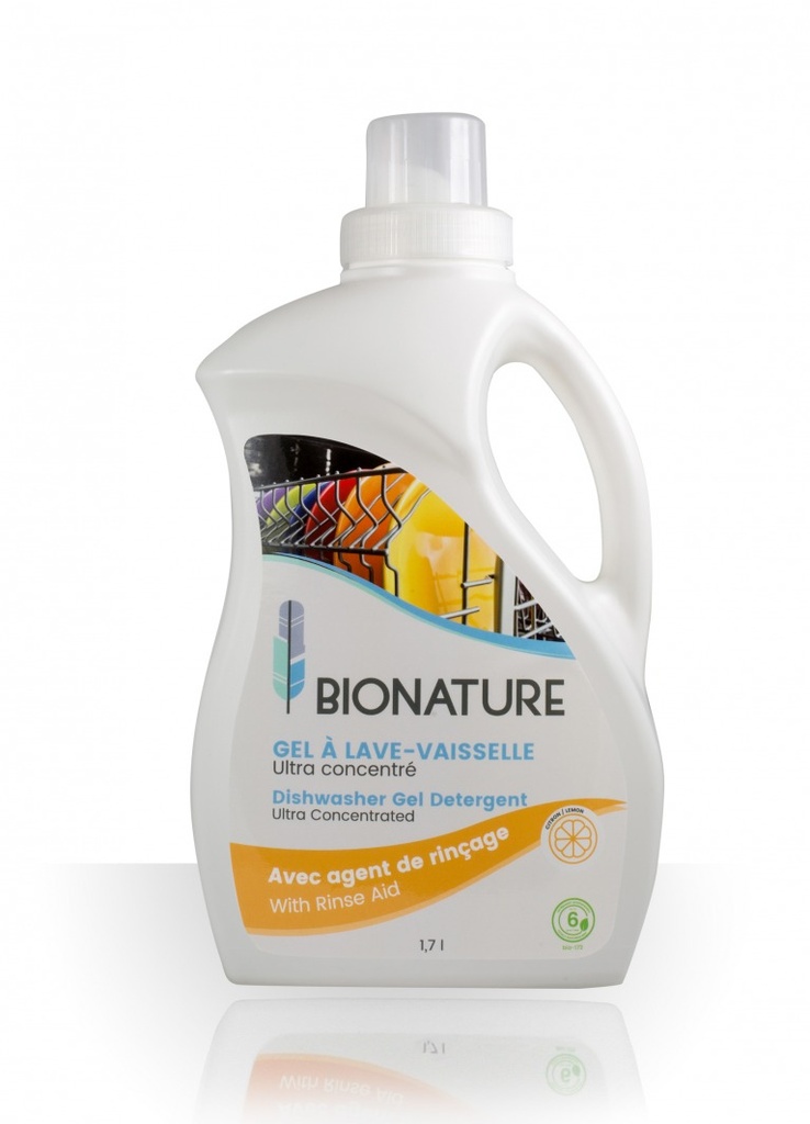 Gel a lave-vaiselle ultra concentré est conçu pour se dissoudre complètement 1.7l