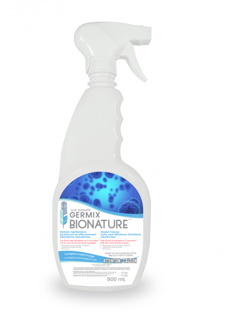 Bionature, Nettoyant désinfectant Germix  800ml/ CS 12