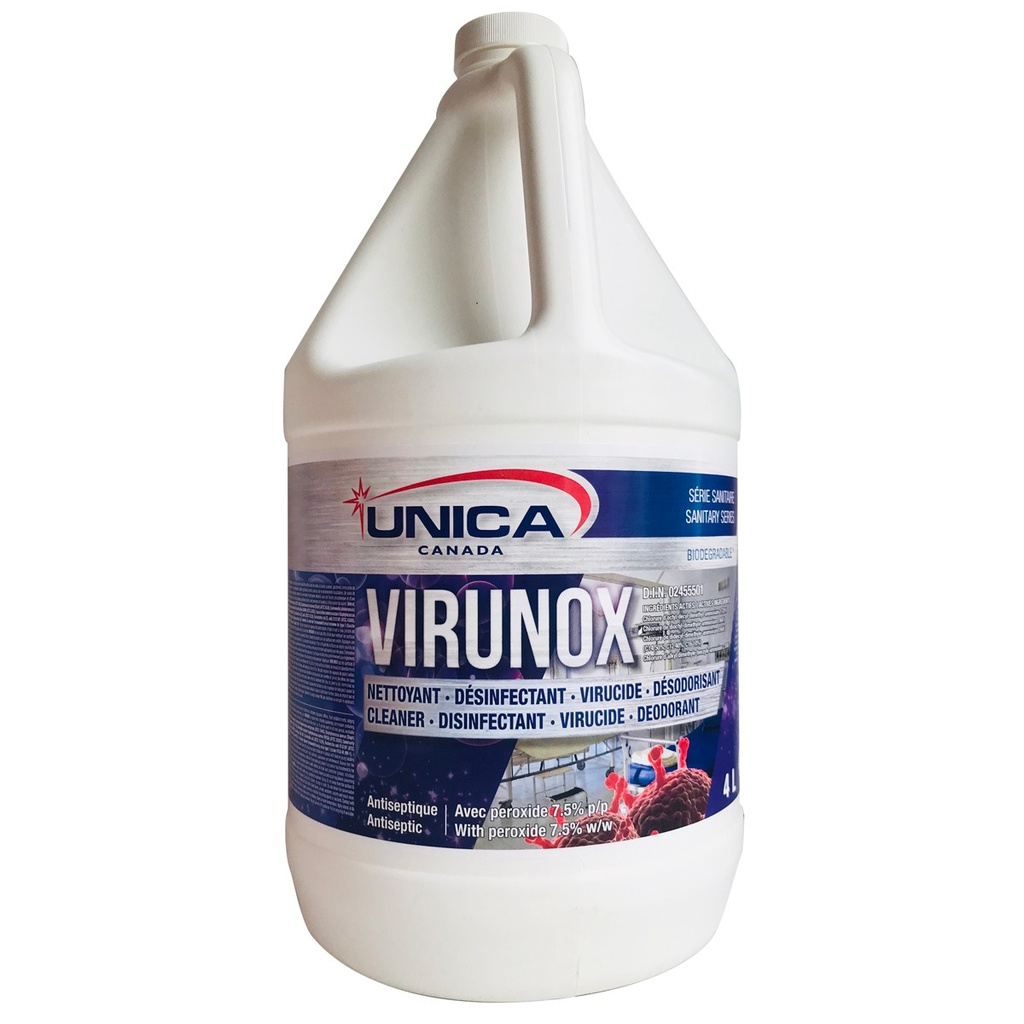 Virunox excellent nettoyant, désinfectant, virucide et désodorisant 4L