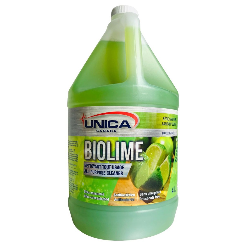 Biolime nettoyant antibactérien puissant biodégradable à action rapide 4l (copie)