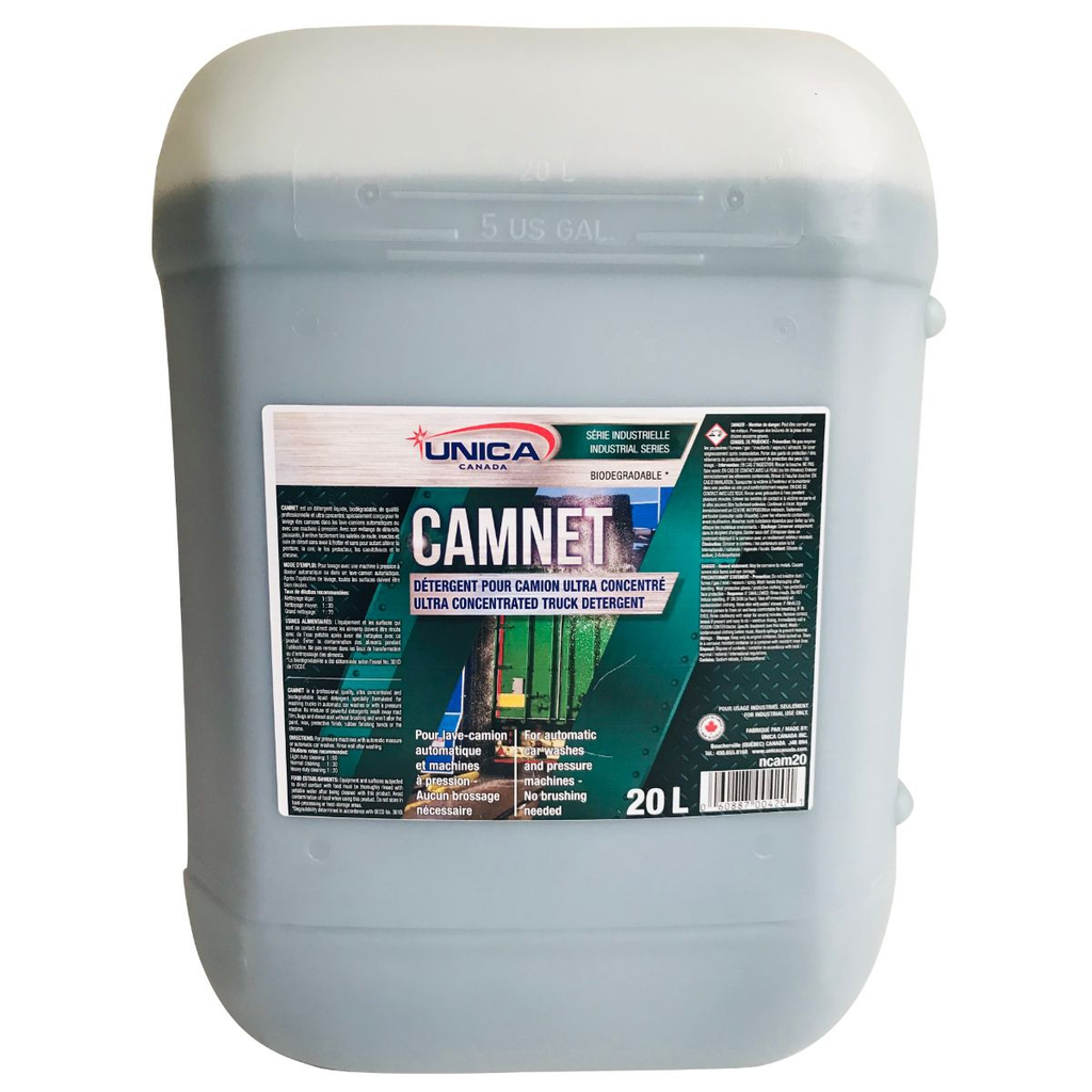 Camnet Détergent ultra concentré pour camions & machineries lourdes pour lavage automatique 20L