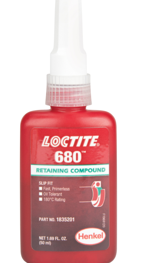 Composé de retenue LoctiteMD 680, 50 ml, Bouteille, Vert