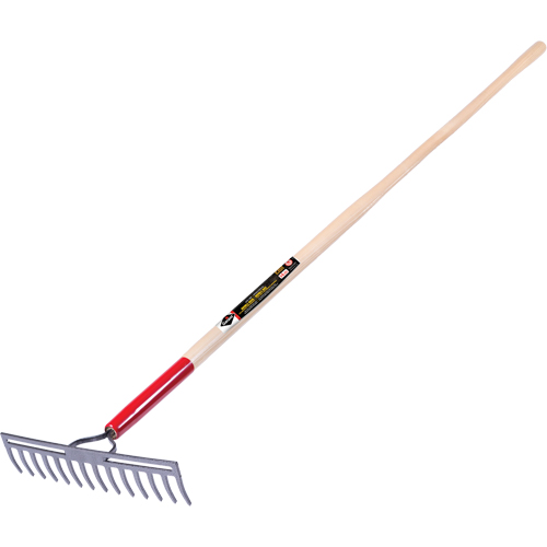 Pro™ Double Back Level Rake, Ashwood Handle, 13-3/4" W, Tempered Steel Blade, 14 Tines