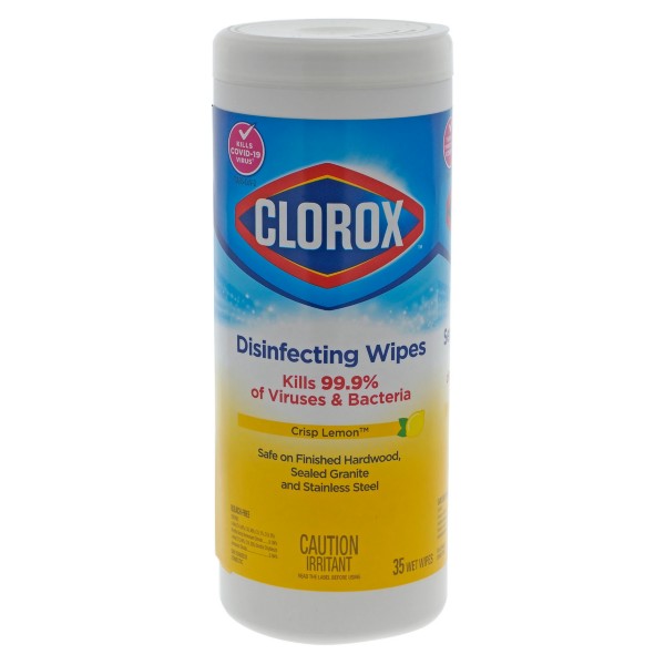 Clorox Lingettes désinfectantes citron frais, 35/Pqt