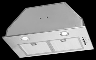 Elite 28" Recessed range hood 490 CFM stainless steel