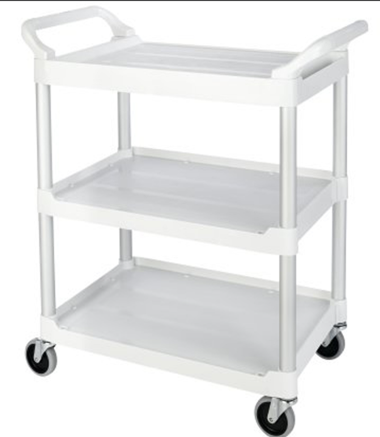  Chariot de service, 3 tiers, 33" x 37" x 18", Capacité 200 lb