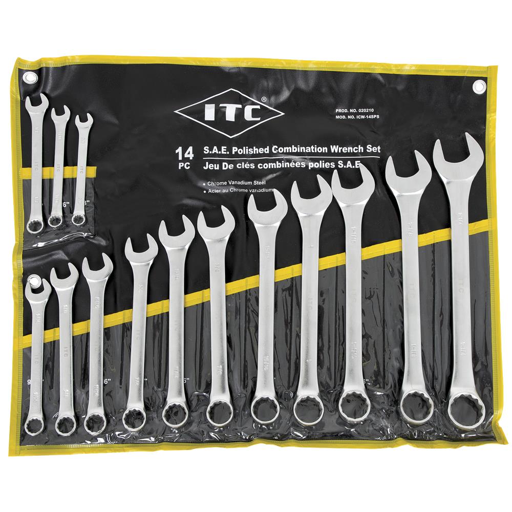 14 PC WRENCH SET S.A.E 