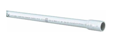 Conduit Électrique en PVC 3/4" x 10' Gris